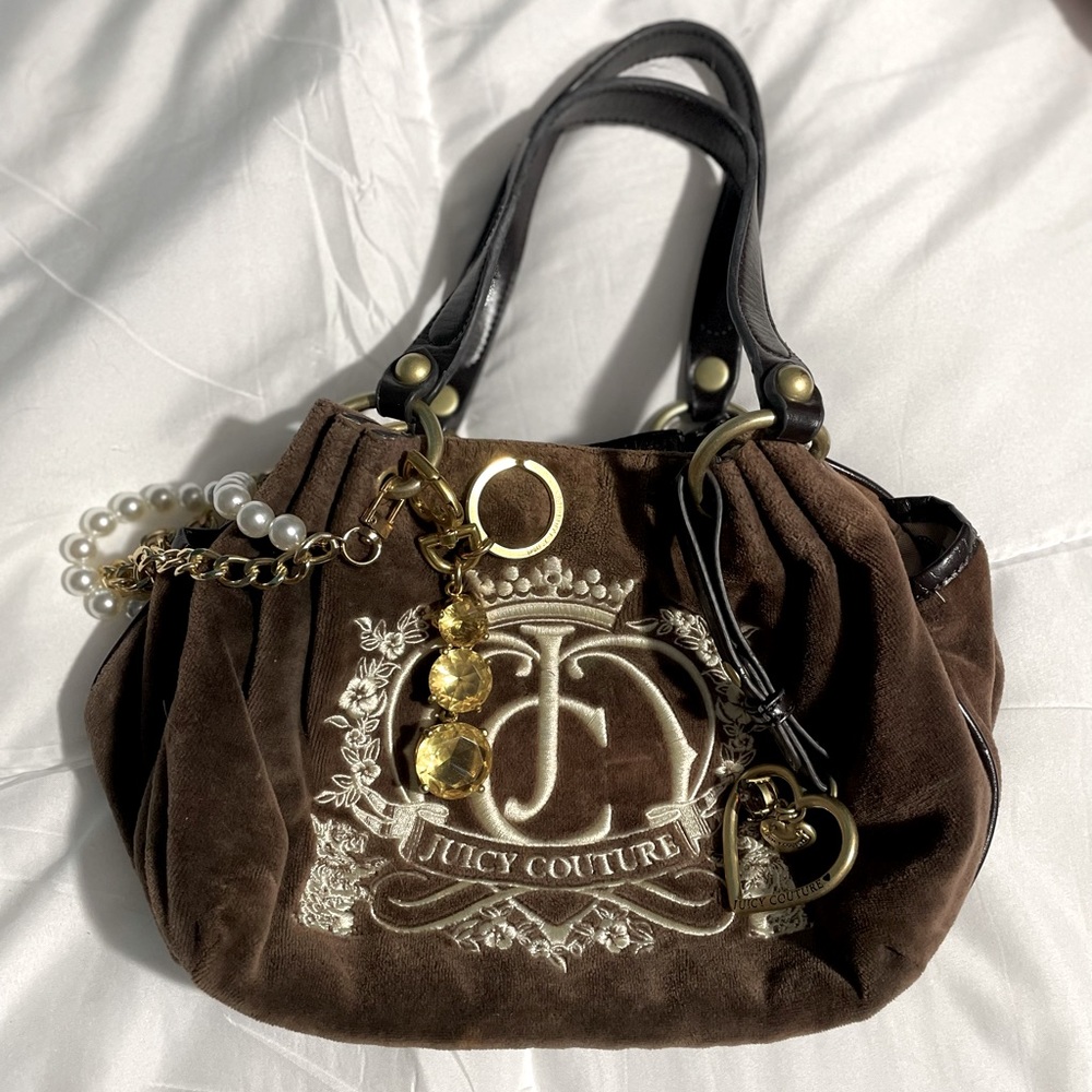 authentic vintage juicy couture velvet purse